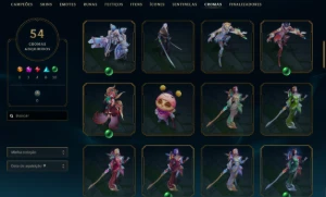 CONTA EX MESTRE COM 110 SKINS - ACEITO OFERTAS - League of Legends LOL