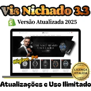 tTema Shopify Vision Nichado + Atualizações e Brindes - Outros