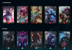 Conta LoL, Full Acesso, Ouro IV (P), 90 Campeões, 20 Skins - League of Legends