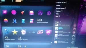 Conta steam nivel 42+ 70,00 de saldo