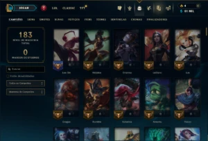Unranked com 150 Champs e 366 Skins +Icones raros 2012 - League of Legends LOL