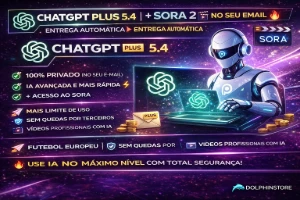 Chatgpt Plus 5.4 🤖 | + Sora 2 🎬 | No Seu Email 🔥 - Inteligência Artificial