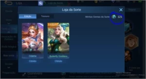 Conta com skins raras e epics, desde 2016 - Mobile Legends