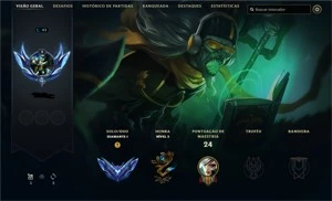 conta DIAMANTE 1 League Of Legends LOL