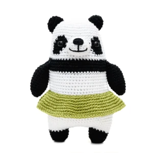 Panda de Saia em Amigurumi