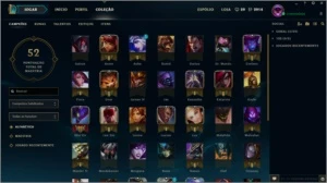 CONTA DIAMANTE 5, 43 CAMPEÕES, 19 SKINS - League of Legends LOL