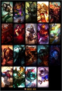 CONTA DIAMANTE 5, 43 CAMPEÕES, 19 SKINS - League of Legends LOL