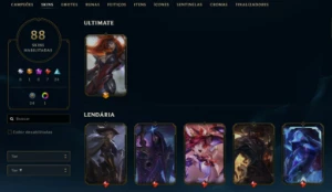 Conta League of Legends Full Acesso - 113 Champs e 88 Skins LOL