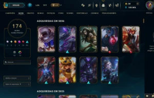 Conta Lol Ouro Iii - 174 Skins - League of Legends