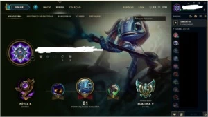 SMURF PLATINA 5 31 WIN MMR MUITO ALTO - League of Legends LOL