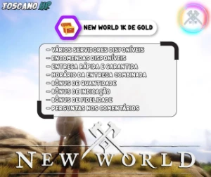 New World 1K de Gold (Moedas) R$0,75 ARTORIUS