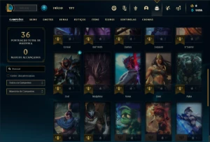Conta Mestre com 33 Champs e 1 Skin ( 33 PDL ) - League of Legends LOL