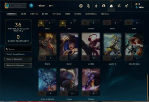 Conta Mestre com 33 Champs e 1 Skin ( 33 PDL ) - League of Legends LOL