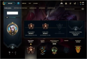 Conta bronze 1 com 84 champ e 41 skins +1 Prestigio - League of Legends LOL