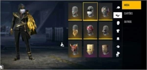 CONTA FREE FIRE COM MUITAS SKINS !!!
