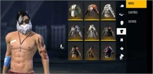 CONTA FREE FIRE COM MUITAS SKINS !!!
