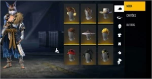 CONTA FREE FIRE COM MUITAS SKINS !!!