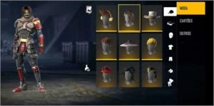 CONTA FREE FIRE COM MUITAS SKINS !!!