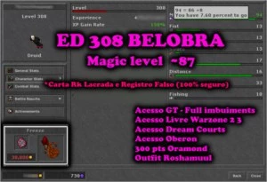 ED 308 Belobra - Com carta de RK - Tibia