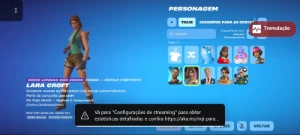 Conta fortnite com Lara croft e mais 8 skin