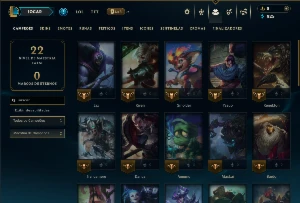 Bronze 2 com 35 Champs e 12 Skins - League of Legends LOL