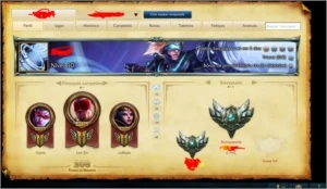 Vendo Conta League Of Legends 61 skins e 100 champs!!!!!!!!! LOL