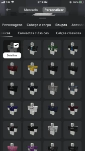 conta “emo” com mais de 13k gastos em roupas. - Roblox