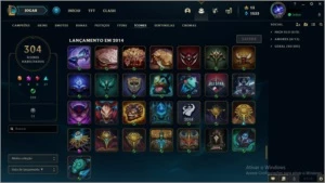 conta lol lvl 273 full champ 301 skins  e muito mais coisas - League of Legends