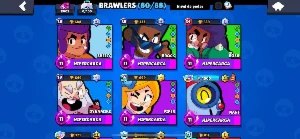 Conta De Brawl Stars/Clash Royale Antiga (30K De Troféu, 80