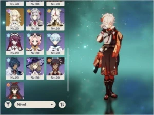 Ar48. Kazuha c1 + juramento/ venti, childe, qiqi, tumulo - Genshin Impact
