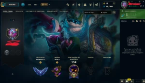Conta lol diamante 4 64% WR upada a mao - League of Legends