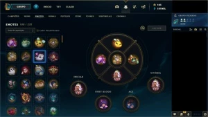Conta Ex grão mestre - 528 Skins  e 153k de essencia azul - League of Legends LOL