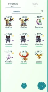 Conta Pokémon Go