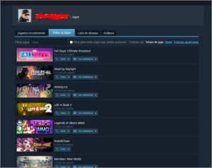 Conta Steam Dead by Daylight,Fall Guys,Among Us,L4D2