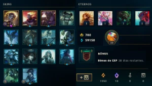Smurf Premium C/ Brand Galante Prestígio + 700Rp - League of Legends LOL