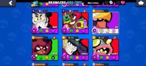 101 Brawlers + 15 Maestrias + De 60 Skins - Brawl Stars