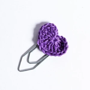 Kit clips coração de crochê - Artesanato e Personalizados