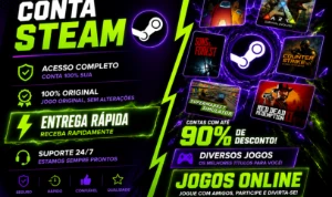 Steam Contas Online Full-Acesso | 90% Off | Entrega Rápida
