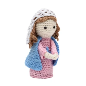 Virgem Maria em amigurumi - Artesanato e Personalizados