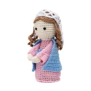 Virgem Maria em amigurumi - Artesanato e Personalizados