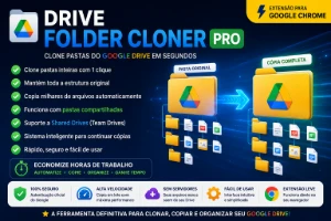 Google Drive Folder Cloner PRO - Copie Pastas Inteiras - Outros