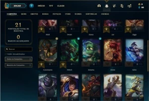 Conta ouro 2 com 29 Champs e 3 Skins ( EMAIL NÃO VERIFICADO) - League of Legends LOL