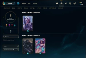 Conta ouro 2 com 29 Champs e 3 Skins ( EMAIL NÃO VERIFICADO) - League of Legends LOL