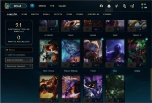 Conta ouro 2 com 29 Champs e 3 Skins ( EMAIL NÃO VERIFICADO) - League of Legends LOL