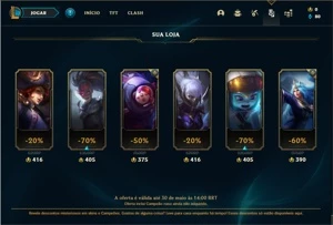 Conta ouro 2 com 29 Champs e 3 Skins ( EMAIL NÃO VERIFICADO) - League of Legends LOL