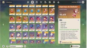 Genshin Impact Ar 46 SERVER NA 6 5s 3 weapons 5s