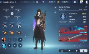 V>Conta Solo Leveling: Arise Level 60 + 700 Tiros + Frieren