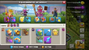 Vendo conta de cv13 quase full - Clash of Clans