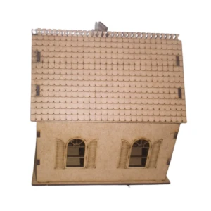 Mini Casinha Gotica, Moderna em MDF - Estilo e Diversão - Artesanato e Personalizados