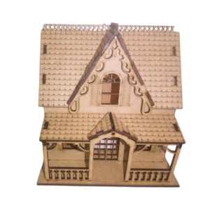 Mini Casinha Gotica, Moderna em MDF - Estilo e Diversão - Artesanato e Personalizados